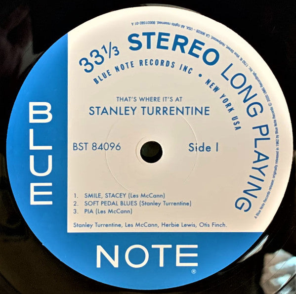 Stanley Turrentine : That's Where It's At (LP, Album, RE, 180)