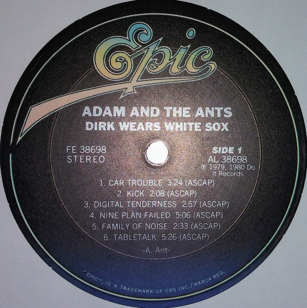 Adam And The Ants : Dirk Wears White Sox (LP, Album, RE, Pit)