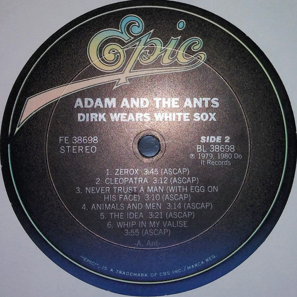 Adam And The Ants : Dirk Wears White Sox (LP, Album, RE, Pit)