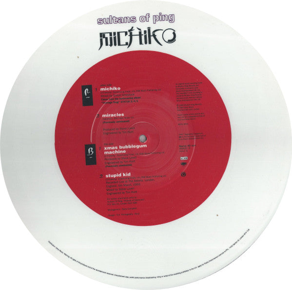 Sultans Of Ping* : Michiko (12", Single, Ltd, Pic)