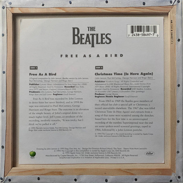 The Beatles : Free As A Bird (7", Single)