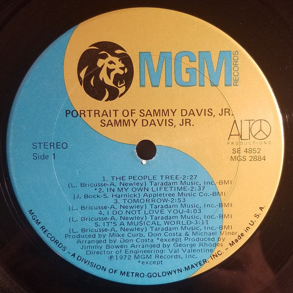 Sammy Davis, Jr.* : Portrait Of Sammy Davis, Jr. (LP, Album)