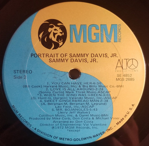 Sammy Davis, Jr.* : Portrait Of Sammy Davis, Jr. (LP, Album)