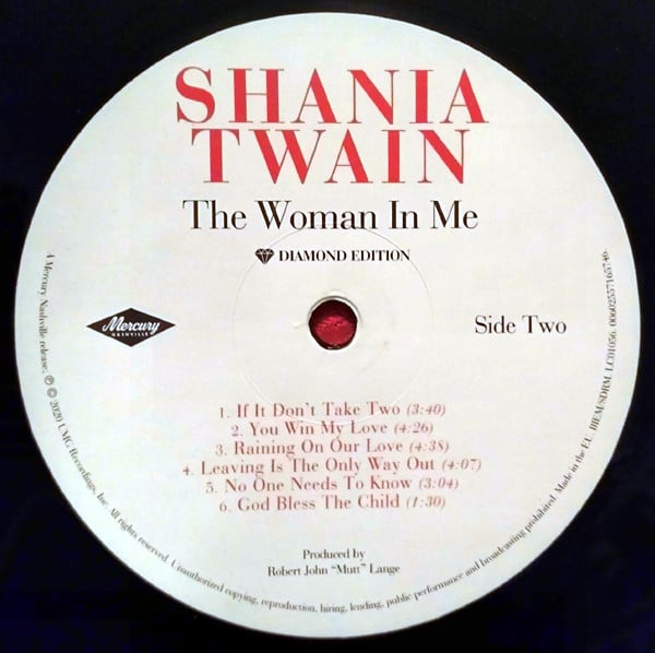 Shania Twain : The Woman In Me (LP, Album, RE, RM, 25t)