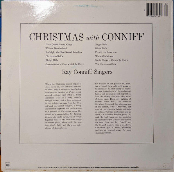 Ray Conniff And The Singers : Christmas With Conniff (LP, Album, RE)