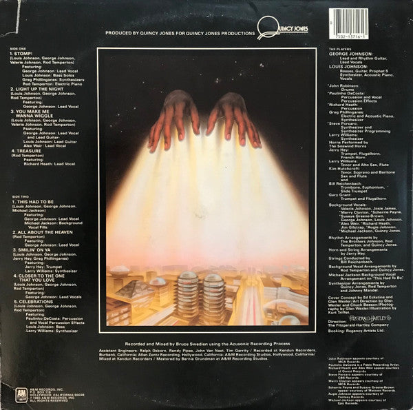 The Brothers Johnson* : Light Up The Night (LP, Album, Ter)