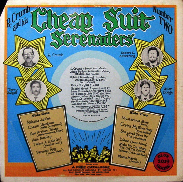 R. Crumb And His Cheap Suit Serenaders* : Number Two (LP, Album)