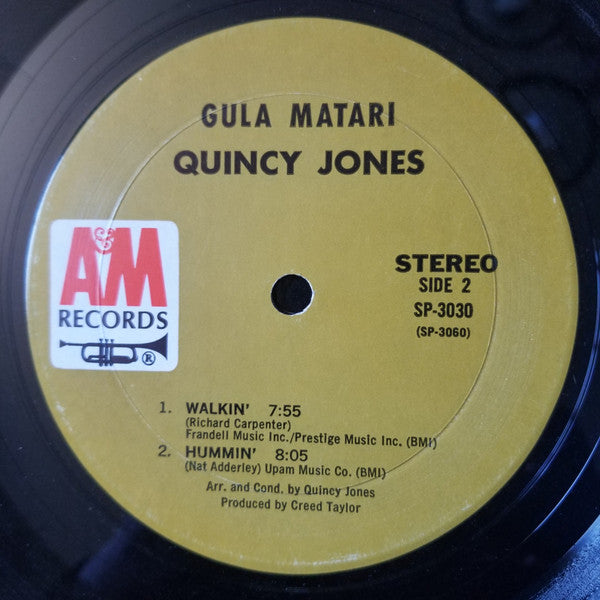 Quincy Jones : Gula Matari (LP, Album, Mon)
