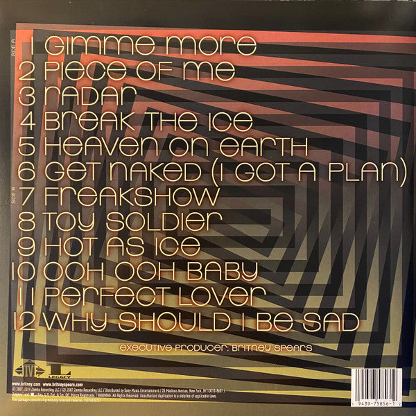 Britney Spears : Blackout (LP, Album, Ltd, RE, RP, Cle)