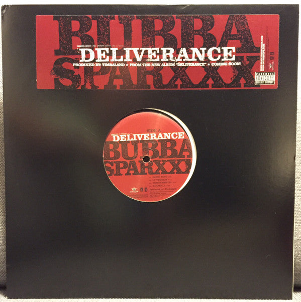 Bubba Sparxxx : Deliverance (12", Promo)