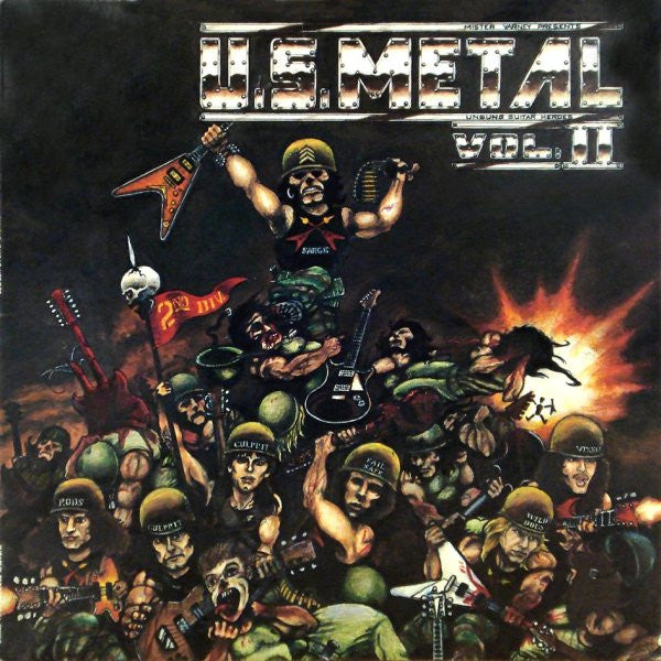 Various : (Mister Varney Presents) U.S. Metal (Unsung Guitar Heroes) Vol. II (LP, Album, Comp, Gre)