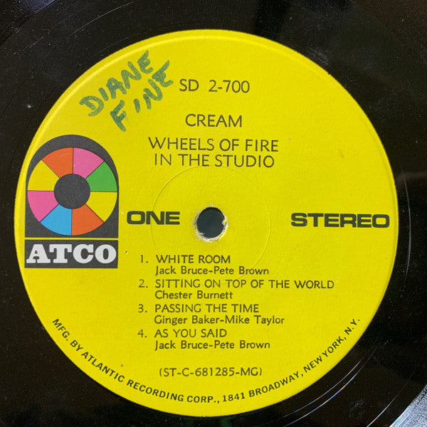 Cream (2) : Wheels Of Fire (2xLP, Album, RP, MGM)