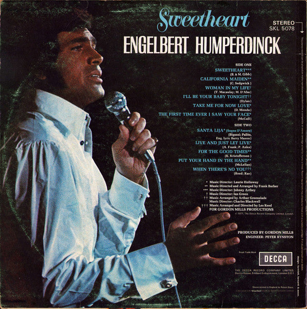 Engelbert Humperdinck : Sweetheart (LP, Album)