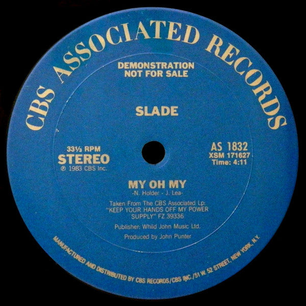 Slade : Run Runaway / My Oh My (12", Promo)