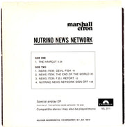 Marshall Efron : Nutrino News Network (7", EP, Promo)
