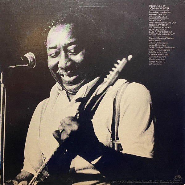 Muddy Waters : Muddy "Mississippi" Waters Live (LP, Album, San)
