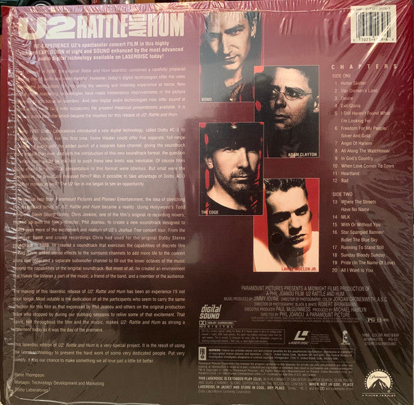 U2 : Rattle & Hum (Laserdisc, 12", RM, Multichannel, NTSC, CLV)