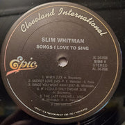 Slim Whitman : Songs I Love To Sing (LP, Album, San)