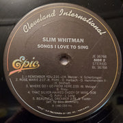 Slim Whitman : Songs I Love To Sing (LP, Album, San)