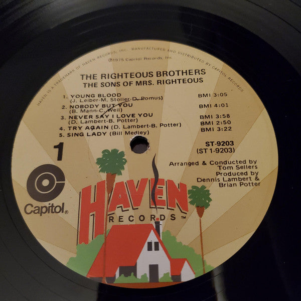 The Righteous Brothers : The Sons Of Mrs. Righteous (LP, Album)