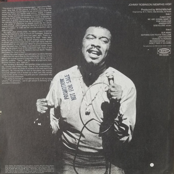 Johnny Robinson : Memphis High (LP, Album, San)