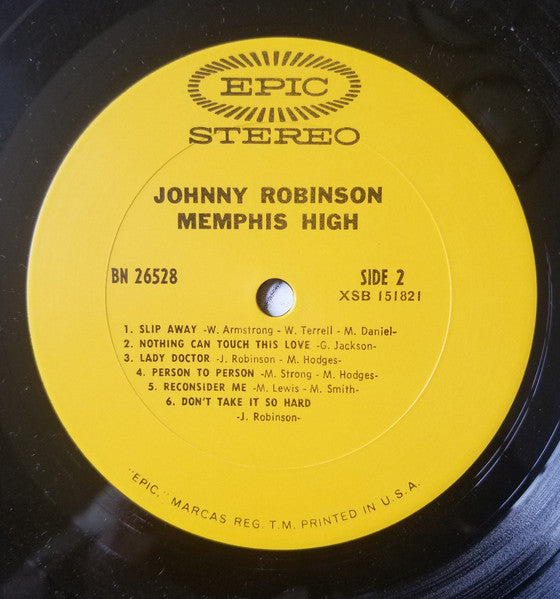 Johnny Robinson : Memphis High (LP, Album, San)