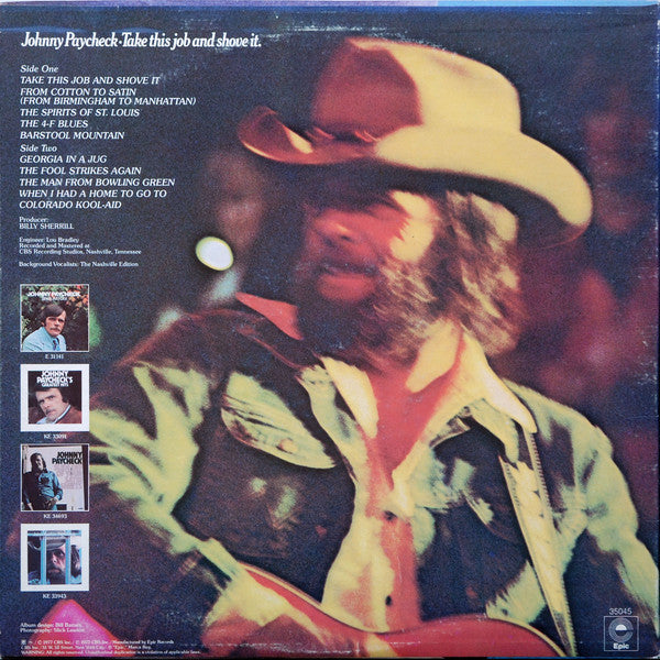 Johnny Paycheck : Take This Job And Shove It (LP, Album, San)