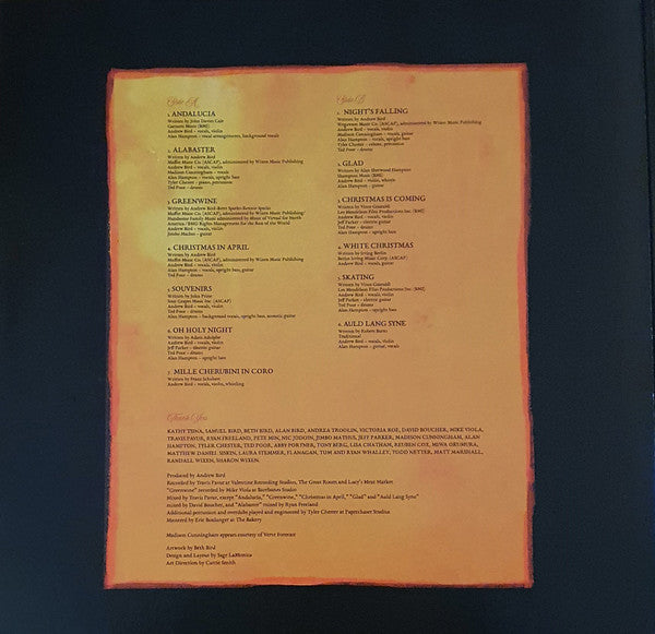 Andrew Bird : Hark! (LP, Album, Red)