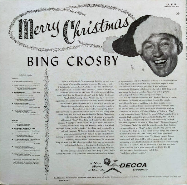 Bing Crosby : Merry Christmas (LP, Album, Mono)