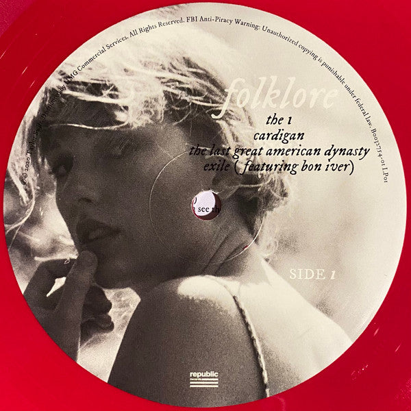 Taylor Swift : Folklore (2xLP, Album, Red)