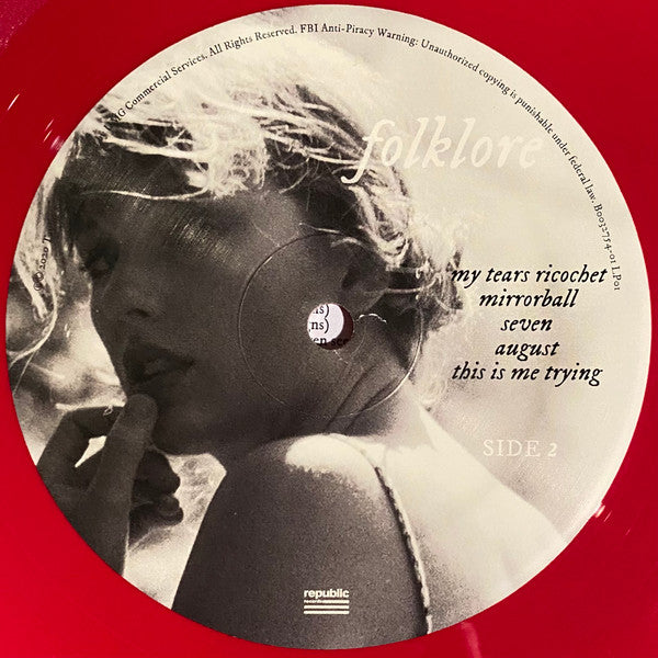 Taylor Swift : Folklore (2xLP, Album, Red)