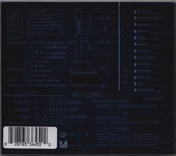Tool (2) : Lateralus (HDCD, Album, RE, Pla)
