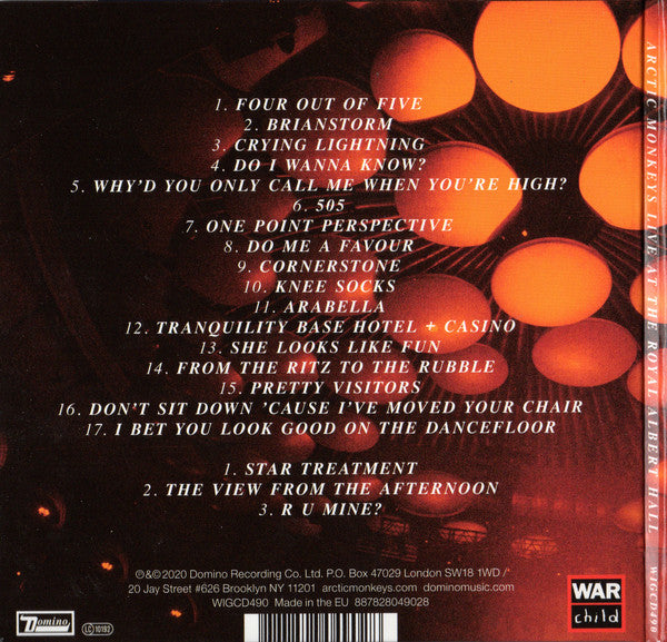 Arctic Monkeys : Live At The Royal Albert Hall (2xCD, Album)