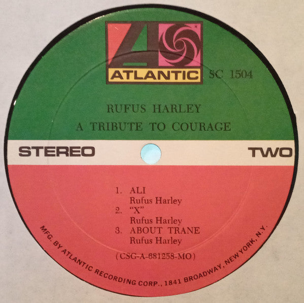 Rufus Harley : A Tribute To Courage (LP, Album, RP, MO )