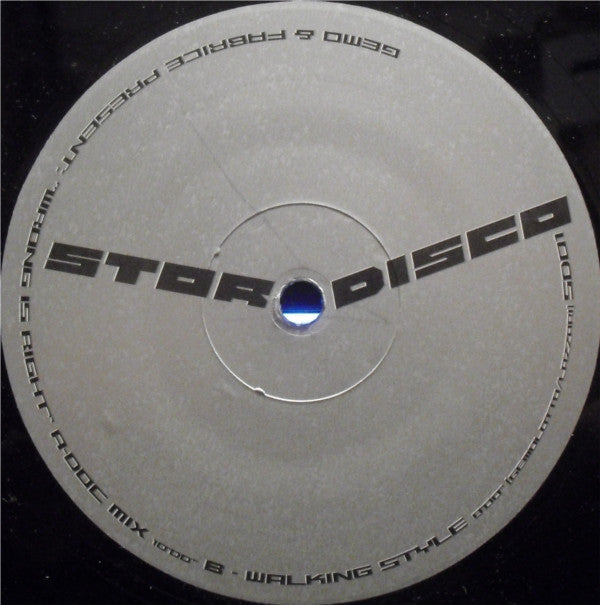 Gemo & Fabrice : Wrong Is Right (12")
