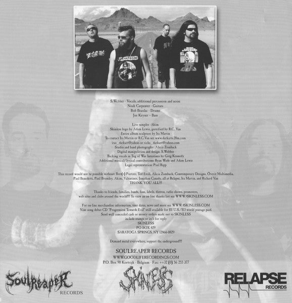 Skinless : Foreshadowing Our Demise (LP, Album, Red)