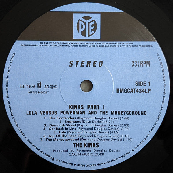 Kinks* : Lola Versus Powerman And The Moneygoround (Part One) (LP, Album, RE, RM, 50t)