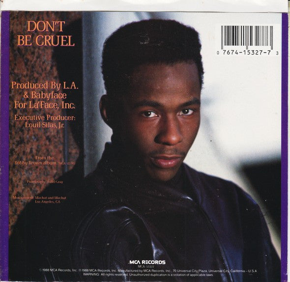 Bobby Brown : Don't Be Cruel (7", Single, Glo)