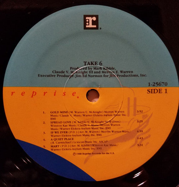 Take 6 : Take 6 (LP, Album, Spe)