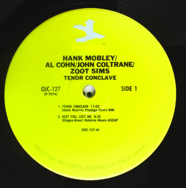 Hank Mobley / Al Cohn / John Coltrane / Zoot Sims : Tenor Conclave (LP, Album, Mono, RE)