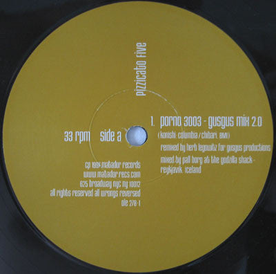 Pizzicato Five : Porno 3003 / The Earth Goes Around (12")