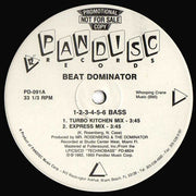 Beat Dominator : 1-2-3-4-5-6 Bass (12", Promo)