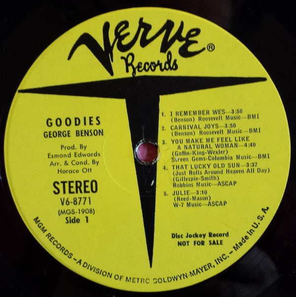 George Benson : Goodies (LP, Album, Promo)