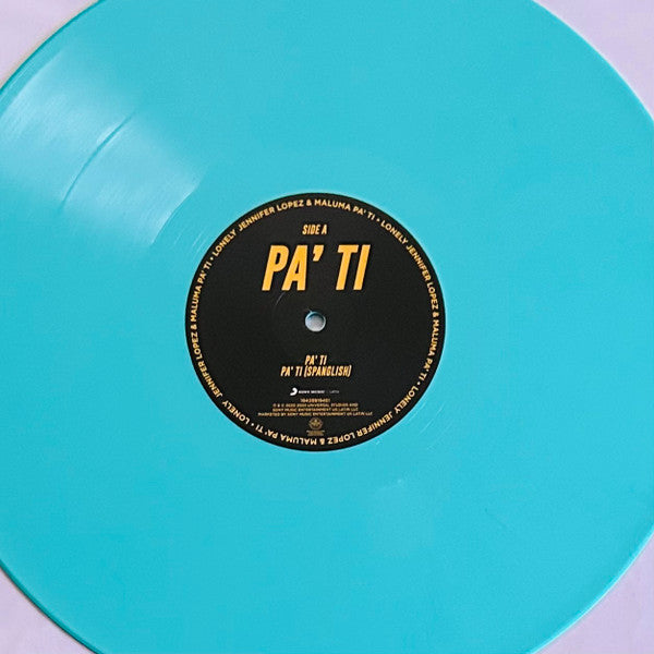 Jennifer Lopez & Maluma : Pa' Ti / Lonely (12", Single, Ltd, Tur)