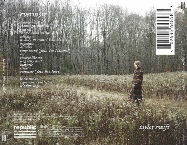 Taylor Swift : Evermore (CD, Album, Dlx)