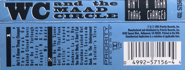 WC And The Maad Circle : Ain't A Damn Thang Changed (Cass, Album)