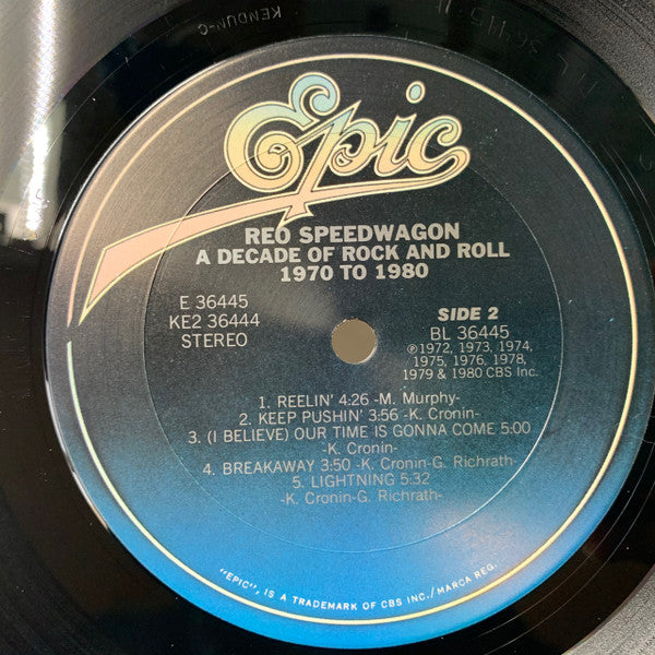 REO Speedwagon : A Decade Of Rock And Roll 1970 To 1980 (2xLP, Comp, CSM)