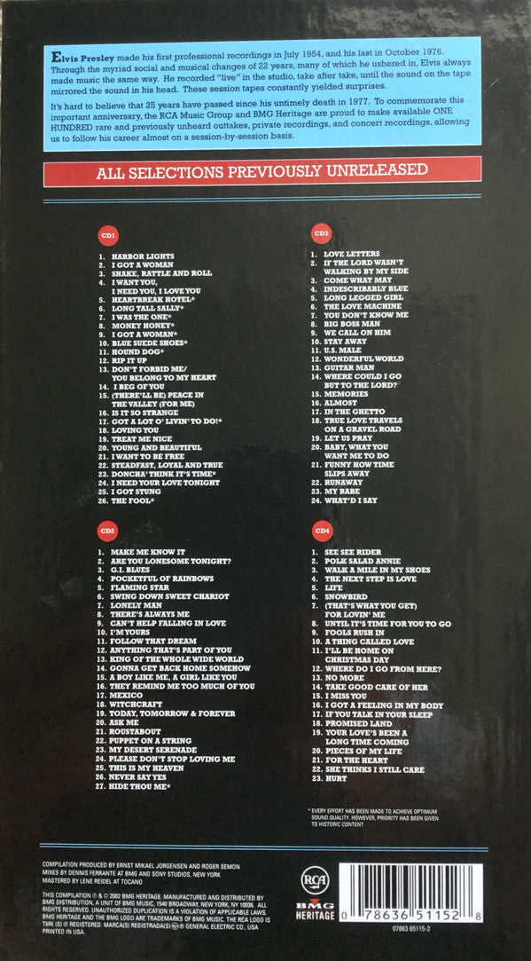 Elvis Presley : Today, Tomorrow & Forever (4xCD, Comp, RM + Box)