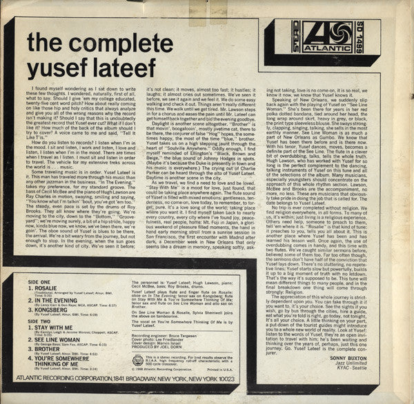 Yusef Lateef : The Complete Yusef Lateef (LP, Album, CT)