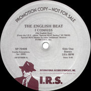 The English Beat* : I Confess (Special Dance Mix) (12", Single, Promo)